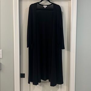 LuLaRoe Black full length cardigan